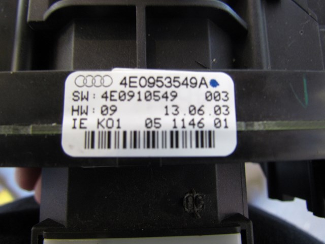 2004 Audi A8L Turn Signal, Wiper, And Cruse Switch Assembly