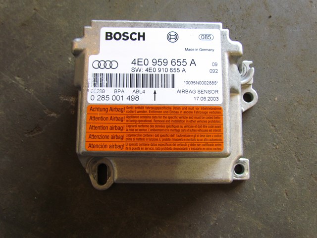 2004 Audi A8L Air Bag Module 4E0959655A