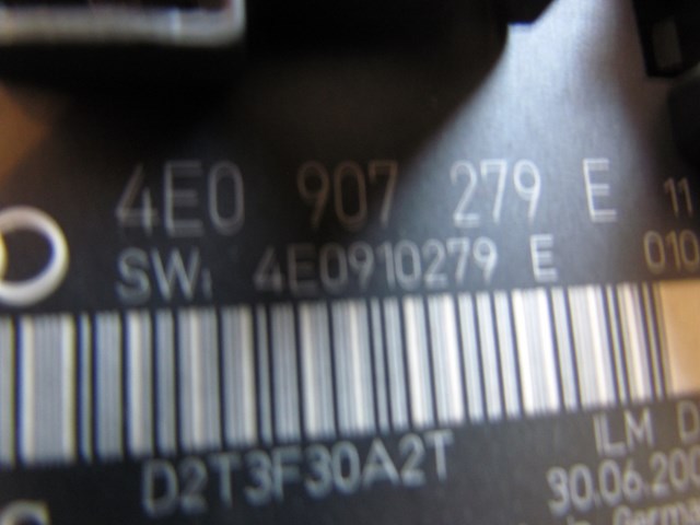 2004 Audi A8L ON-Board Info Display Control Module 4E0907279E