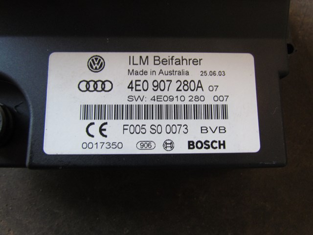 2004 Audi A8L Battery Power Supply Control Module 4E0907280A