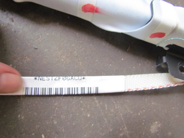 2007 Infiniti G35 Coupe RH Passenger Curtain Airbag 