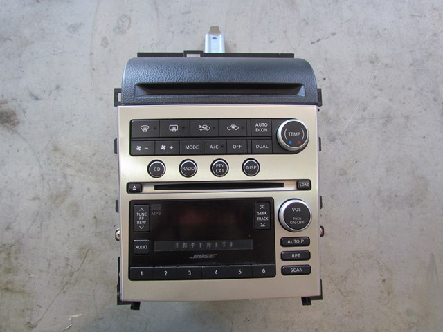 2007 Infiniti G35 Coupe Radio Assembly 28185 CM30A