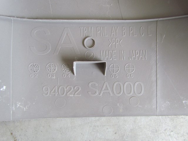 2005 Subaru Forester RH Lower B Pillar Trim 94022 SA000