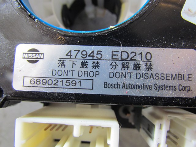 2007 Infiniti G35 Coupe Clock Spring, Needs New Air Bag Connectors