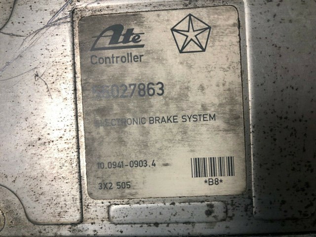 AS-IS CHASSIS ECM ABS MODULE ANTI LOCK BRAKES 56027863 FITS 92-95 CHEROKEE 