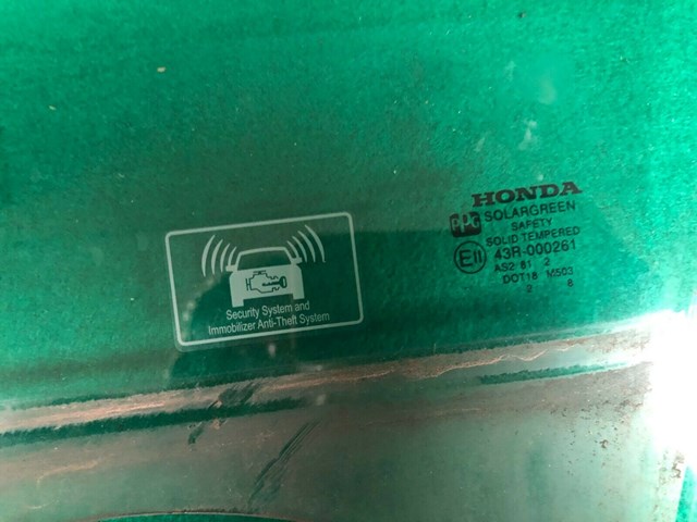 Fit 2003-2008 Honda Pilot Driver Side Left Front Door Window Glass OEM