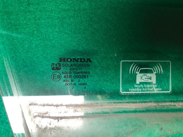 Fit 2003-2008 Honda Pilot Passenger Side Right Front Door Window Glass OEM