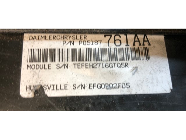 ECM PCM ECU Engine Computer Module 2007 Chrysler PT Cruiser | P05187761AA