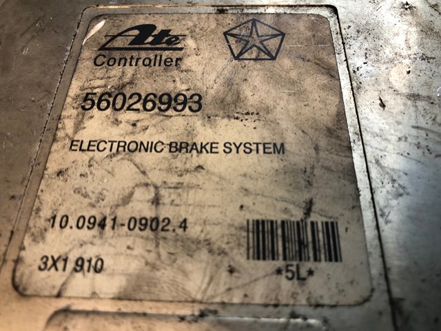 93-95 GRAND CHEROKEE ZJ JEEP WRANGLER YJ XJ ABS ANTI LOCK BRAKE MODULE 56026993