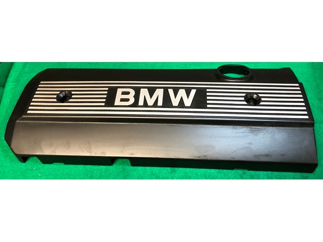 OEM 01-06 BMW 330I E46 SET PAIR ENGINE MOTOR UPPER TOP COVER PANEL TRIM PLASTIC