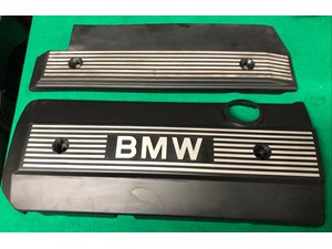 OEM 01-06 BMW 330I E46 SET PAIR ENGINE MOTOR UPPER TOP COVER PANEL TRIM PLASTIC