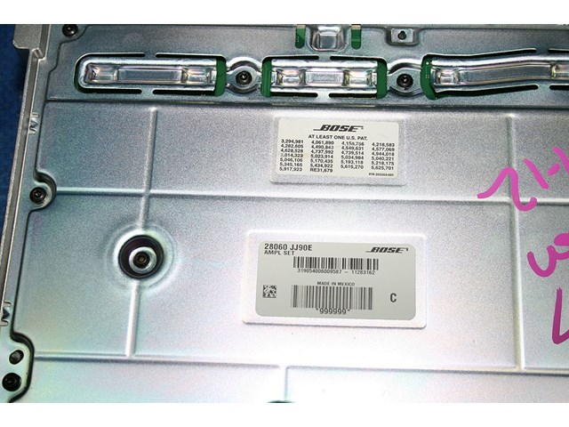 09 10 11 12 INFINITI G37 OEM CONVERTIBLE BOSE SPEAKER AMPLIFIER AMP 28060JJ90E