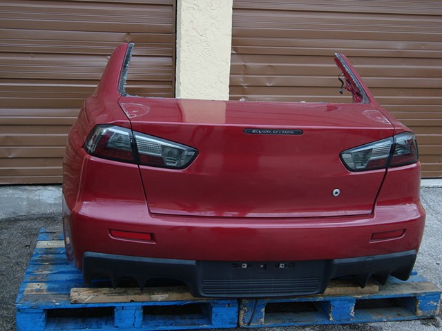 08 10 11 12 LANCER EVOLUTION X OEM REAR CLIP TRUNK LID PANEL BUMPER EVOX CZ4A