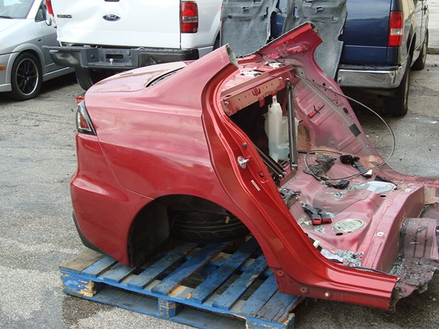 08 10 11 12 LANCER EVOLUTION X OEM REAR CLIP TRUNK LID PANEL BUMPER EVOX CZ4A