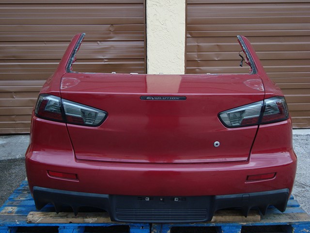 08 10 11 12 LANCER EVOLUTION X OEM REAR CLIP TRUNK LID PANEL BUMPER EVOX CZ4A