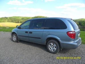 2003 Dodge Caravan LH Driver Quarter Glass Tinted