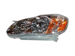 Headlight fits 2003-2004 Toyota Corolla 1.8L