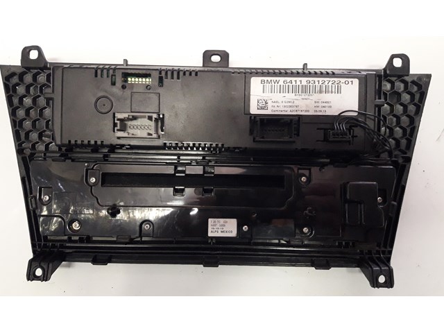 BMW X3 F25 2010-2014 Audio CD Radio and A/C Climate Control Switch Panel