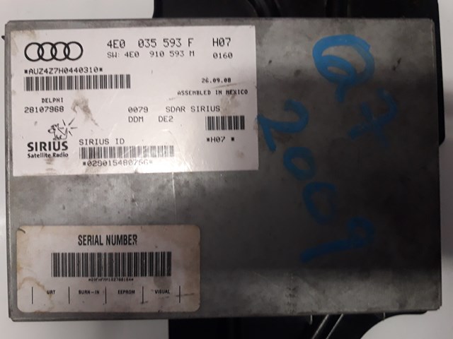 Fits 2004-2010 AUDI A8 Q7 SATELLITE RADIO RECEIVER 