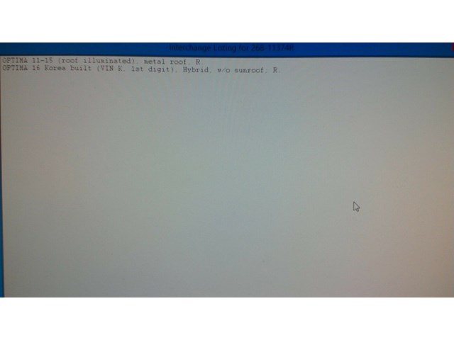 2011 2015 KIA OPTIMA RIGHT SIDE SUN VISOR W ROOF ILLUMINATED