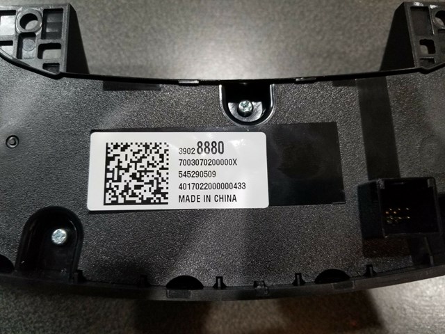 2016 2017 CHEVY CRUZE CLIMATE CONTROL PANEL P/N 39028880