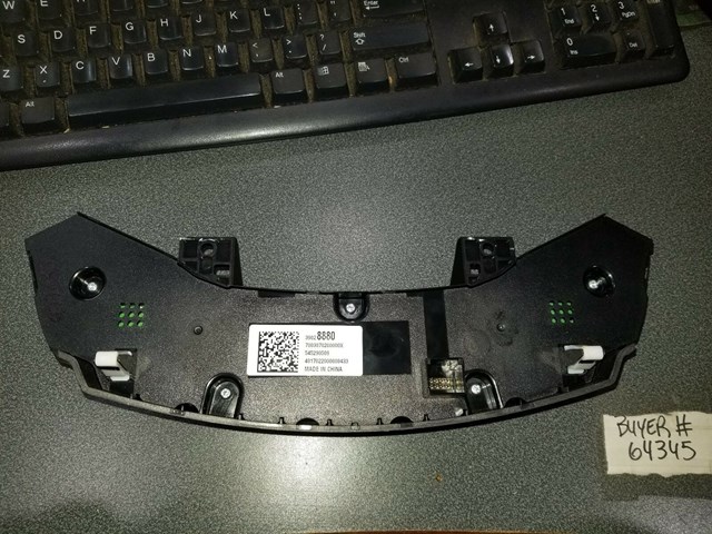 2016 2017 CHEVY CRUZE CLIMATE CONTROL PANEL P/N 39028880