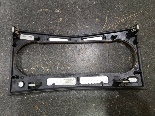 2009 MERCEDES BENZ C300 DASH CLIMATE CONTROL COVERING BEZEL P/N A2046803507