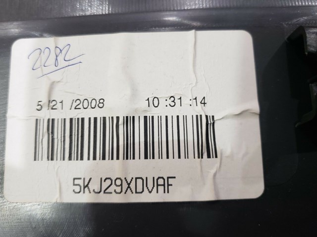 2008 JEEP WRANGLER LEFT REAR DOOR PANEL