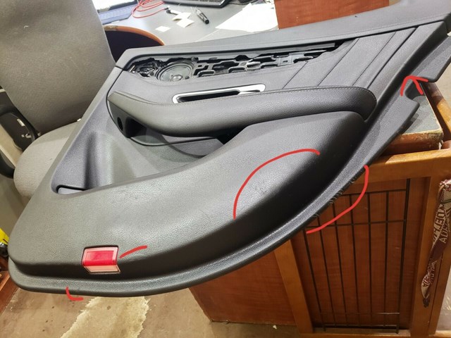 2015 MERCEDES BENZ C300 C-CLASS RIGHT REAR DOOR PANEL