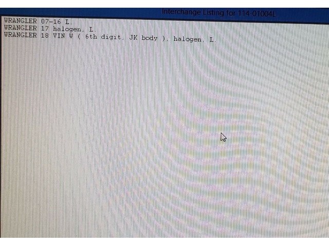 2007 2018 JEEP WRANGLER LEFT SIDE HEADLIGHT P/N 55078149AC