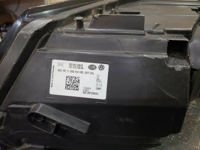 2012 2018 VOLKSWAGEN TIGUAN RIGHT SIDE HEADLIGHT P/N 5N0941006B