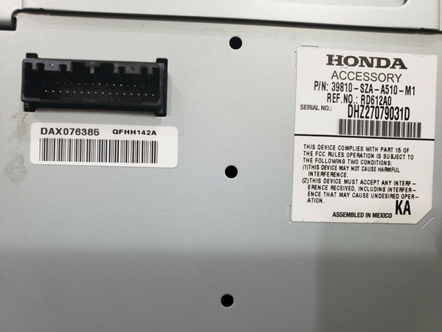 2012 2013 HONDA PILOT TOURING INFORMATION DISPLAY SCREEN P/N 39810-SZA-A510-M1