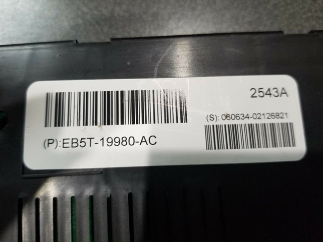 2014 FORD EXPLORER TEMPERATURE CONTROL MODULE P/N EB5T-19980-AC