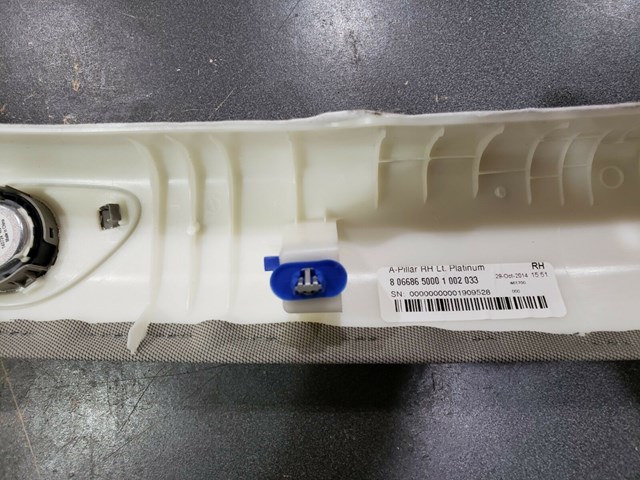 2015 CADILLAC ATS RIGHT SIDE FRONT INTERIOR PILLAR TRIM