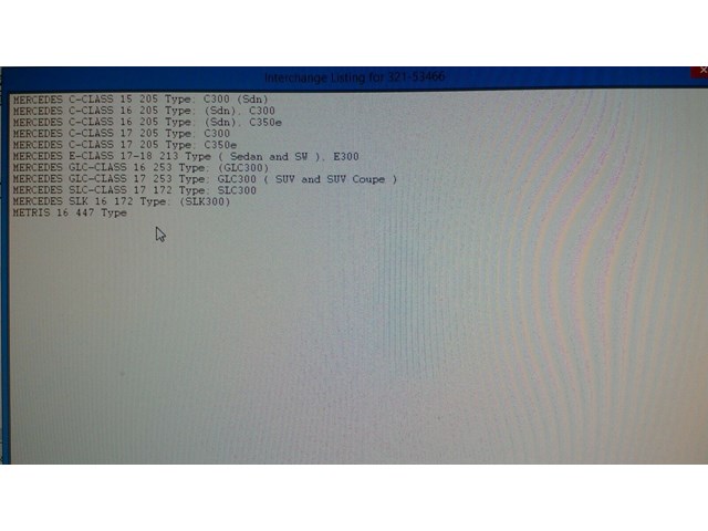 2015 2017 MERCEDES BENZ C300 C-CLASS 2.0L ENGINE TURBOCHARGER