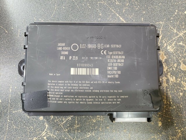 2010 2013 LAND ROVER RANGE ROVER SPORT LAMPS CONTROL MODULE P/N BJ32-19H440-BG