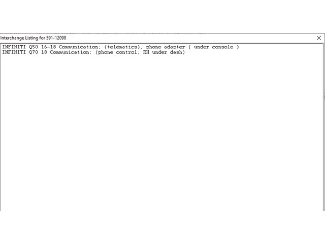 2018 INFINITI Q50 COMMUNICATION CONTROL MODULE TELEPHONE ADAPTER P/N 28275 5ZA0D