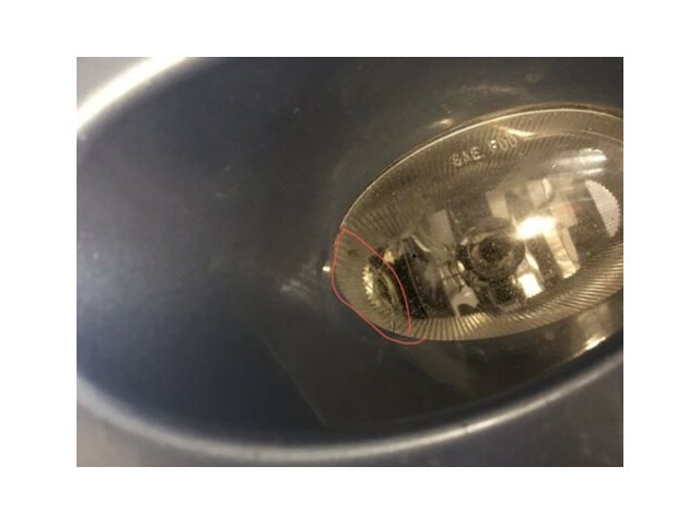 07/08 LH/RH bumper fog lights lens cover blue corner HONDA FIT/JAZZ