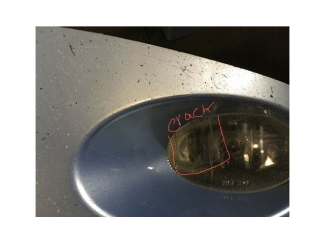 07/08 LH/RH bumper fog lights lens cover blue corner HONDA FIT/JAZZ