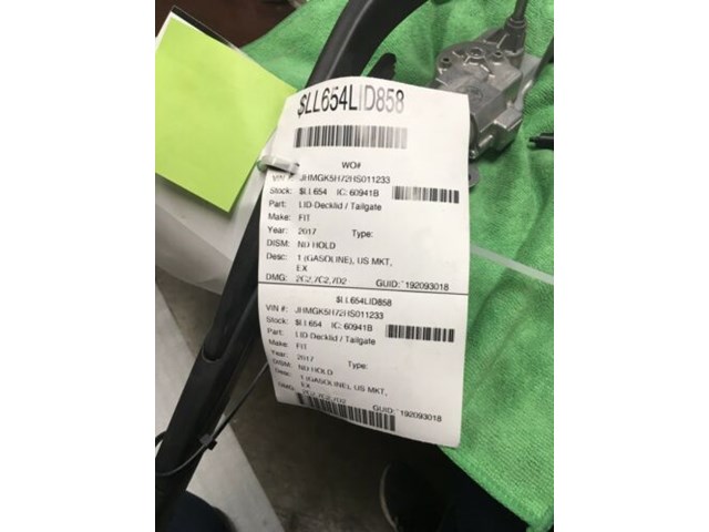 2007 to 2008 HOMDA FIT Windshield Wiper Motor-Wiper Motor Rear WITH WIPER ARM  