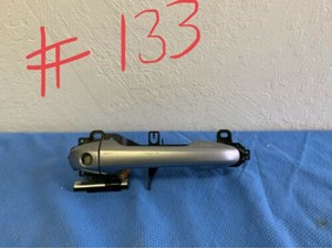 09-13 Toyota Highlander Front LH Door Handle Conventional Key Silver OEM