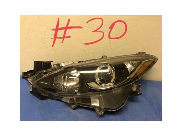 14 15 16 MAZDA 3 HATCHBACK & SEDAN HALOGEN HEADLIGHT LEFT DRIVER SIDE USED OEM