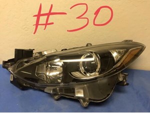 14 15 16 MAZDA 3 HATCHBACK & SEDAN HALOGEN HEADLIGHT LEFT DRIVER SIDE USED OEM