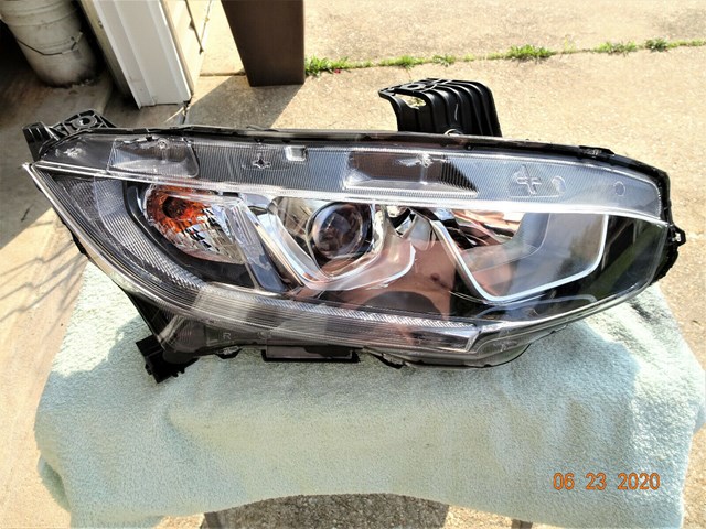 CIVIC SEDAN/COUPE/5DOOR 2016-2019 HEADLIGHT PASSENGER SIDE OEM USED#33100TBAA01 