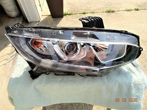 CIVIC SEDAN/COUPE/5DOOR 2016-2019 HEADLIGHT PASSENGER SIDE OEM USED#33100TBAA01 