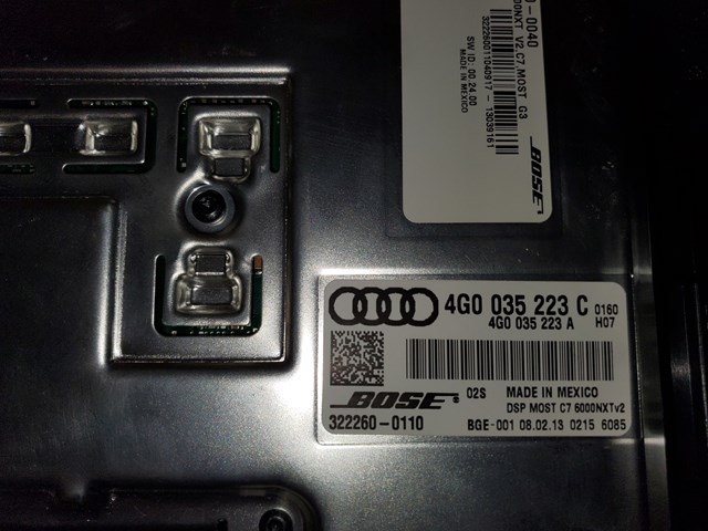 *12-18 AUDI A6, A7, A8 Bose sound system Amplifier OEM 