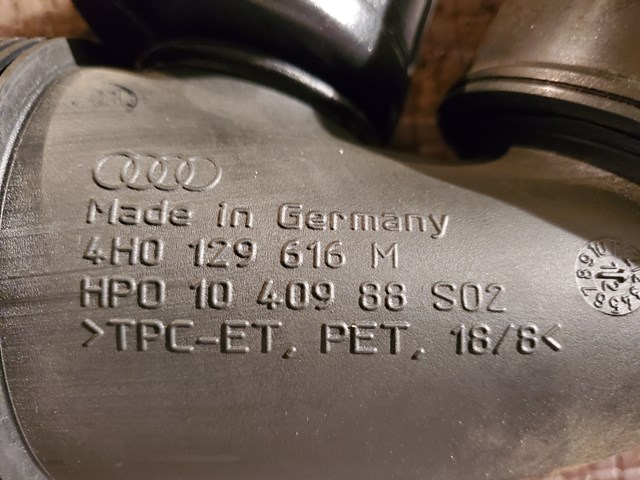 2013 Audi A8 Air Intake complete with Tube and Air Filter Box