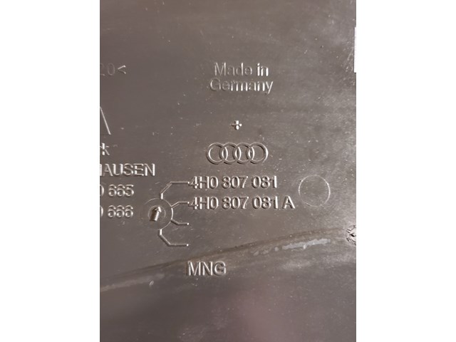 11-17 Audi A8L A8 D4 Front Radiator Core Cover Splash Shield 