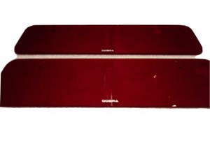 Shelby Cobra / Factory 5 Replacement/Replica Sun Visors *TRANSPARENT BLOOD RED*