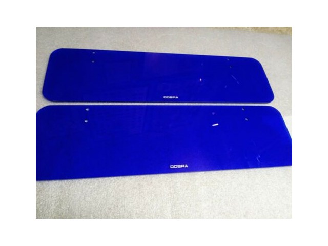 Shelby Cobra / Factory 5 Replacement/Replica Sun Visors *TRANPARENT BLUE*